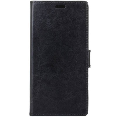 Samsung Galaxy S9 (G960) atvēramais ādas melns maciņš (maks) / Vacins.lv