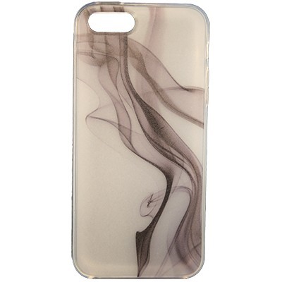 „Bullet“ Apple iPhone SE (5, 5s) kieto silikono TPU dėklas - Black Smoke (Juodas Dūmas) / Priedai.lt