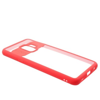 Samsung Galaxy S9 (G960) „FOCUS“ dzidrs apmales sarkanā krāsā apvalks / Vacins.lv