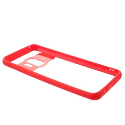 Samsung Galaxy S9 (G960) „FOCUS“ dzidrs apmales sarkanā krāsā apvalks / Vacins.lv