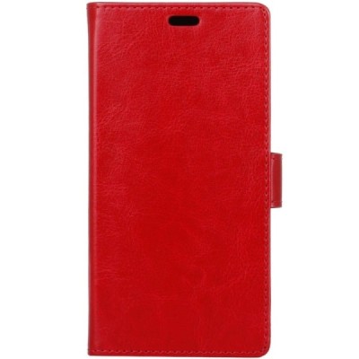 Samsung Galaxy S9+ (G965) atvēramais ādas sarkans maciņš (maks) / Vacins.lv