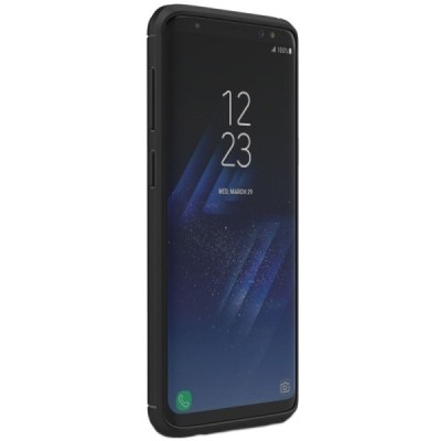 Samsung Galaxy S9 (G960) „Carbon“ cieta silikona (TPU) melns apvalks / vacins.lv