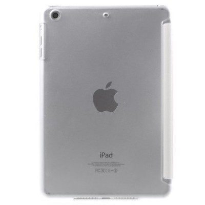Apple iPad Mini 1 / 2 / 3 atvēramais balts Telsda ādas maciņš / Vacins.lv