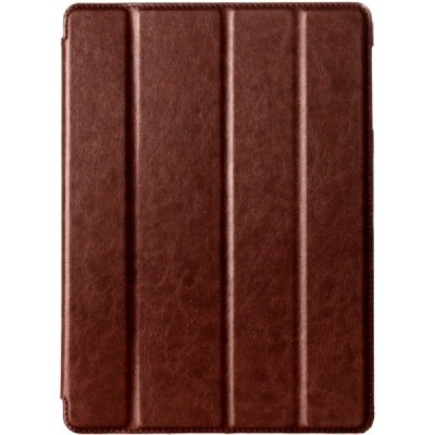 Samsung Galaxy Tab S 10.5 (T805, T800) atverčiamas rudas odinis dėklas - knygutė / Priedai.lt