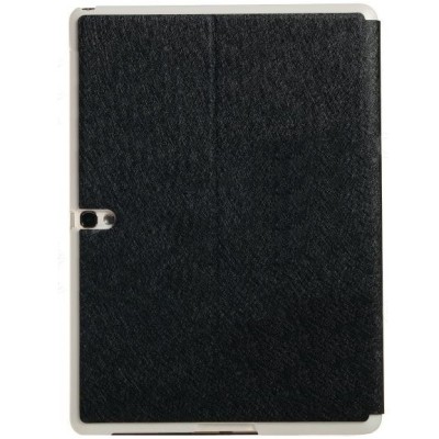 Samsung Galaxy Tab S 10.5 (T805, T800) „Kalaideng“ atverčiamas juodas odinis dėklas - knygutė / Priedai.lt