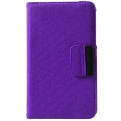 Asus Memo Pad 7 ME176C atvēramais violeta ādas futrālis, grozās 360° grādu apjomā / Vacins.lv