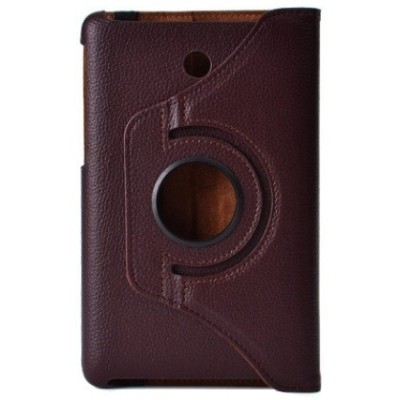 Asus Fonepad 7 atverčiamas, sukamas 360 laipsnių, rudas odinis dėklas - stovas / Priedai.lt