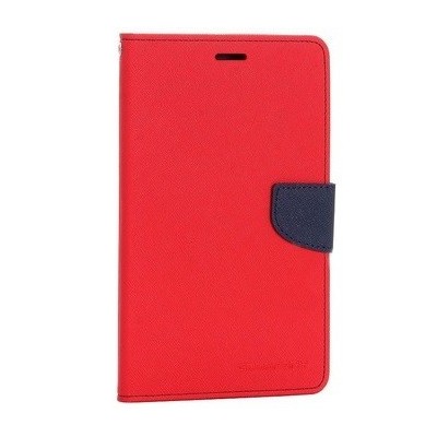 „Mercury“ Fancy Samsung Galaxy Tab 4 7.0 (T230) raudonas odinis dėklas / Priedai.lt