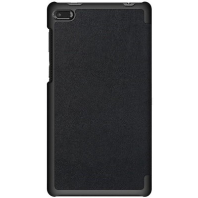 Lenovo Tab 4 7" Essential (7304F) atverčiamas juodas odinis dėklas - knygutė / Priedai.lt