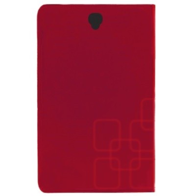 Squares Galaxy Tab S 8.4 (T705, T700)  atvēramais sarkans maciņš / Vacins.lv