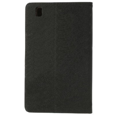 „Mercury“ Fancy Samsung Galaxy Tab Pro 8.4 (T320) juodas, rudas odinis dėklas / Priedai.lt
