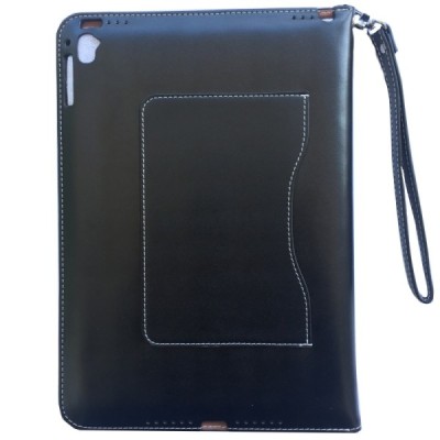 Apple iPad Pro 9.7" klasisks atvēramais melns futrālis / Vacins.lv