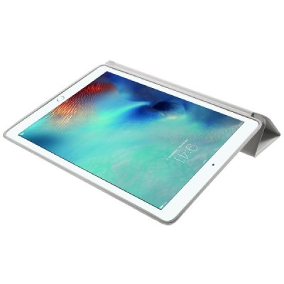 Apple iPad Pro 12.9" atverčiamas smart case smėlio spalvos odinis dėklas - knygutė / Priedai.lt