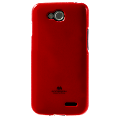 LG L90 (D405) Mercury sarkans cieta silikona (TPU) apvalks / vacins.lv