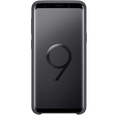 Samsung Galaxy S9 (G960) „Samsung“ Silicone Cover kieto silikono juodas dėklas / Priedai.lt