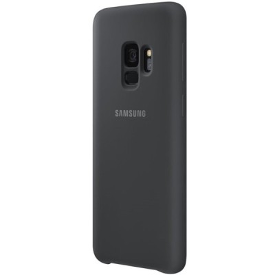 Samsung Galaxy S9 (G960) „Samsung“ Silicone Cover kieto silikono juodas dėklas / Priedai.lt