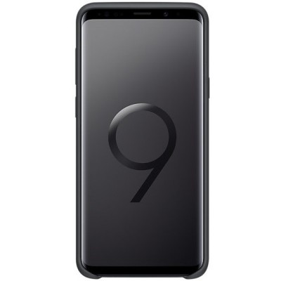 Samsung Galaxy S9+ (G965) „Samsung“ Silicone Cover kieto silikono juodas dėklas / Priedai.lt