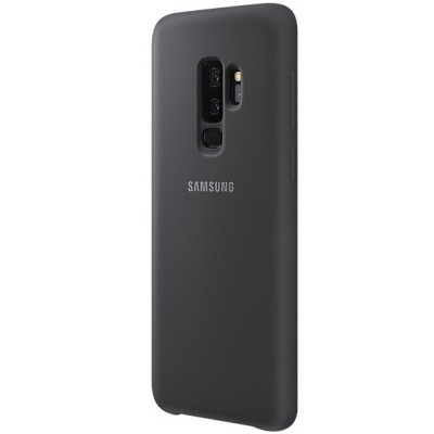 Samsung Galaxy S9+ (G965) „Samsung“ Silicone Cover kieto silikono juodas dėklas / Priedai.lt