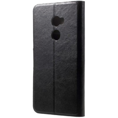 HTC One X10 atvēramais ādas melns maciņš (maks) / Vacins.lv