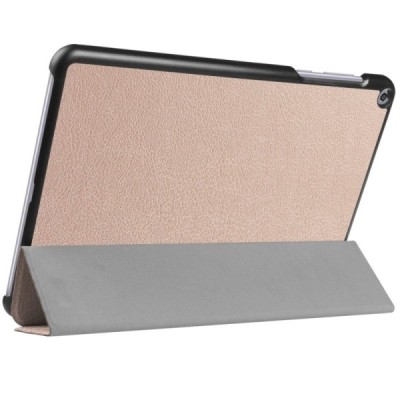 Asus ZenPad Z10 (ZT500KL) ir ZenPad 10 3S (Z500KL) atverčiamas auksinis odinis dėklas - knygutė / Priedai.lt