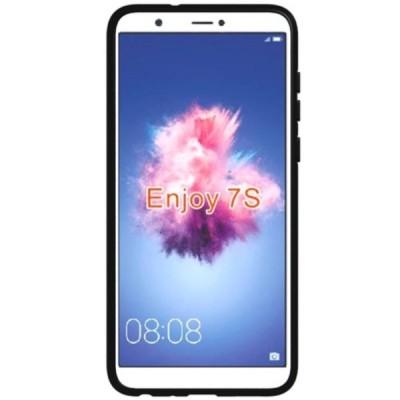 Huawei P smart 2018 (Enjoy 7S) S-Line kieto silikono (TPU) dėklas juodas - nugarėlė / Priedai.lt