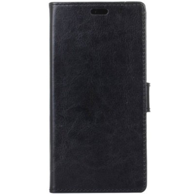 Honor 8 Pro (Huawei Honor V9) atvēramais ādas melns maciņš, grāmata (maks) / Vacins.lv