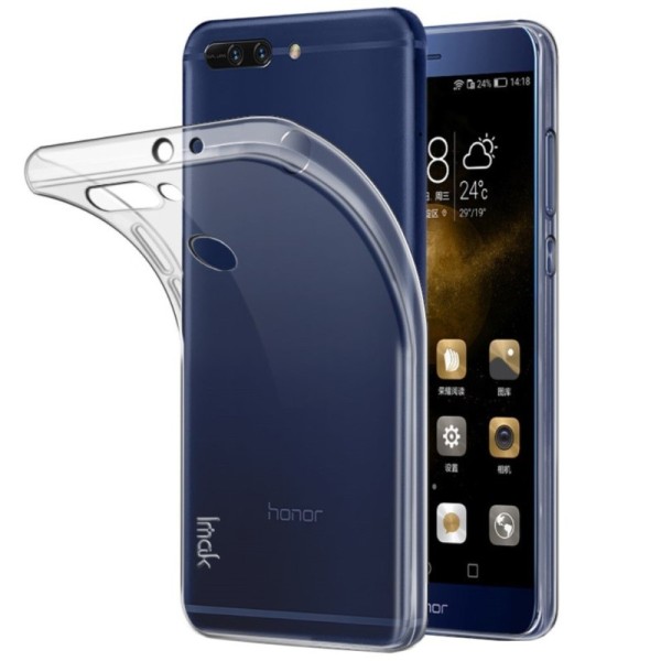 „Imak“ cieta silikona (TPU) apvalks - dzidrs + ekrāna aizsargplēve (Honor 8 Pro)