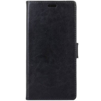 Sony Xperia XA2 (XA2 Dual) atvēramais ādas melns maciņš (maks) / Vacins.lv