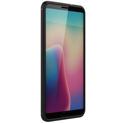 Huawei P20 „Carbon“ cieta silikona (TPU) melns apvalks / vacins.lv