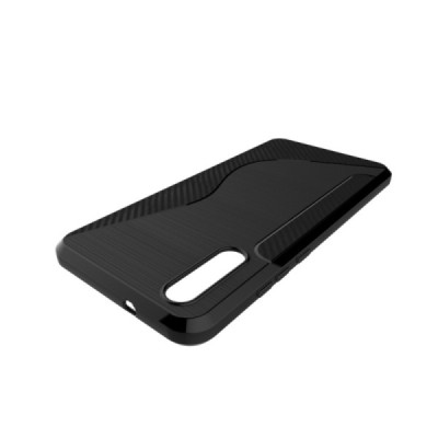 Huawei P20 S-Line cieta silikona (TPU) apvalks - melns / vacins.lv