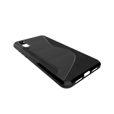 Huawei P20 S-Line cieta silikona (TPU) apvalks - melns / vacins.lv