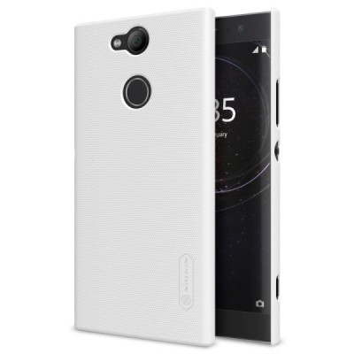 Nillkin Frosted Shield Sony Xperia XA2 (XA2 Dual) balts plastmasas futrālis + ekrāna aizsargplēve / Vacins.lv