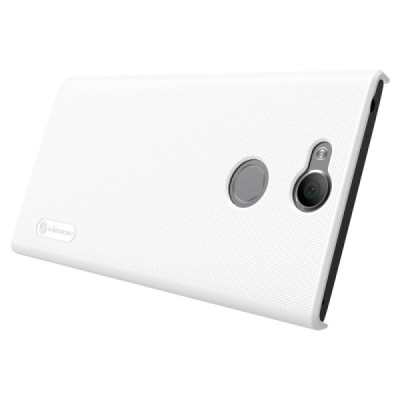 Nillkin Frosted Shield Sony Xperia XA2 (XA2 Dual) balts plastmasas futrālis + ekrāna aizsargplēve / Vacins.lv