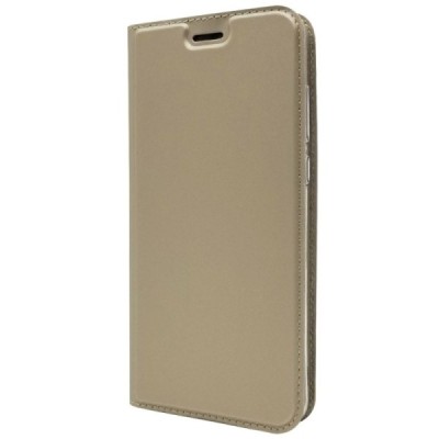 „Dux Ducis“ Skin serijos Huawei P20 Pro auksinis odinis atverčiamas dėklas / Priedai.lt