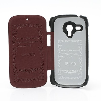 „Zozzle“ atverčiamas odinis Samsung Galaxy S3 mini i8190 dėklas (dėkliukas) / Priedai.lt