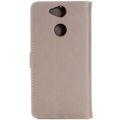 Sony Xperia XA2 (XA2 Dual) atvēramais ādas smilšains retro maciņš (maks) / Vacins.lv