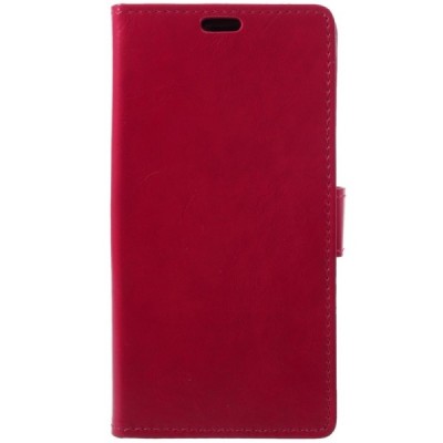 Huawei P20 Pro atverčiamas raudonas odinis dėklas, knygutė - piniginė / Priedai.lt