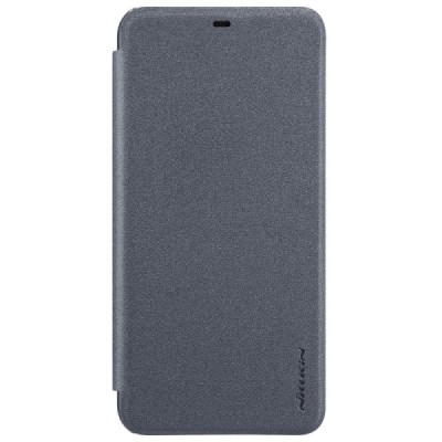 Huawei P20 Lite (Nova 3e) „Nillkin“ Sparkle atvēramais pelēks maciņš / Vacins.lv