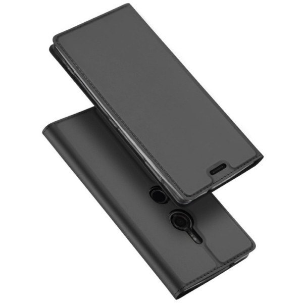 „Dux Ducis“ Skin atvērams maciņš - melns (Sony Xperia XZ2)