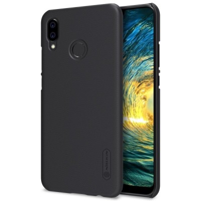 Nillkin Frosted Shield Huawei P20 Lite (Nova 3e) melns plastmasas futrālis / Vacins.lv