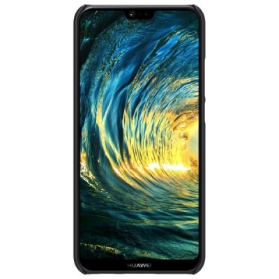 Nillkin Frosted Shield Huawei P20 Lite (Nova 3e) melns plastmasas futrālis / Vacins.lv