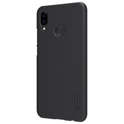 Nillkin Frosted Shield Huawei P20 Lite (Nova 3e) melns plastmasas futrālis / Vacins.lv
