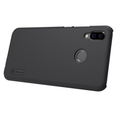 Nillkin Frosted Shield Huawei P20 Lite (Nova 3e) melns plastmasas futrālis / Vacins.lv