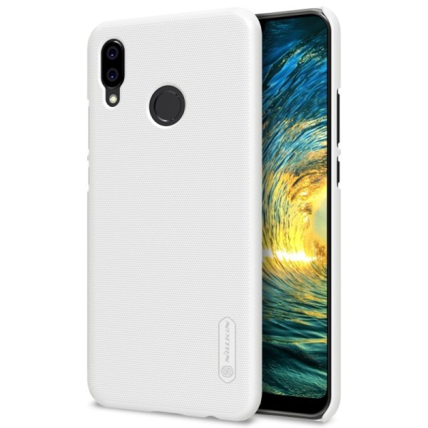 „Nillkin“ Frosted Shield dėklas - baltas + apsauginė ekrano plėvelė (P20 Lite)