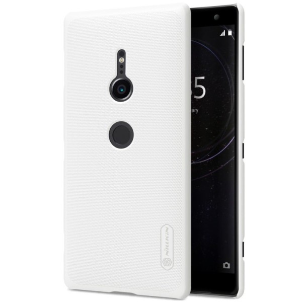 „Nillkin“ Frosted Shield futrālis - balts + ekrāna aizsargplēve (Xperia XZ2)