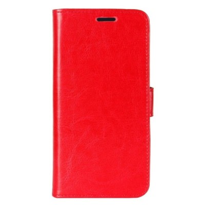 Huawei P20 Lite (Nova 3e) atvēramais ādas sarkans maciņš, grāmata (maks) / Vacins.lv