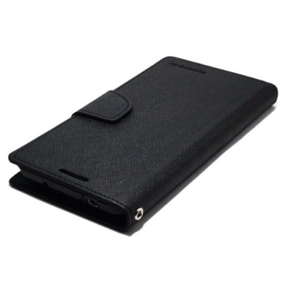 Sony Xperia Z Ultra „Mercury“ atvērams brūns/melns ādas futrālis - maciņš / Vacins.lv