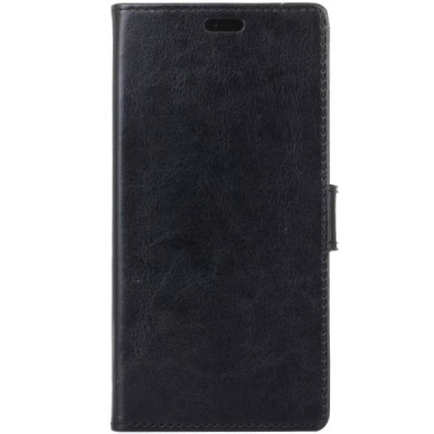 Sony Xperia XZ2 atvēramais ādas melns maciņš (maks) / Vacins.lv