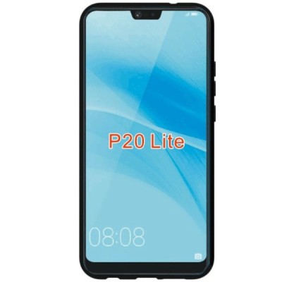 Huawei P20 Lite (Nova 3e) S-Line cieta silikona (TPU) apvalks - melns / vacins.lv