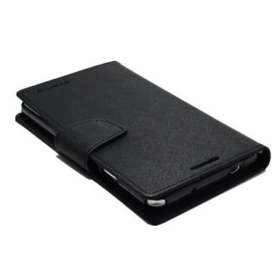 Sony Xperia Z Ultra „Mercury“ atvērams brūns/melns ādas futrālis - maciņš / Vacins.lv